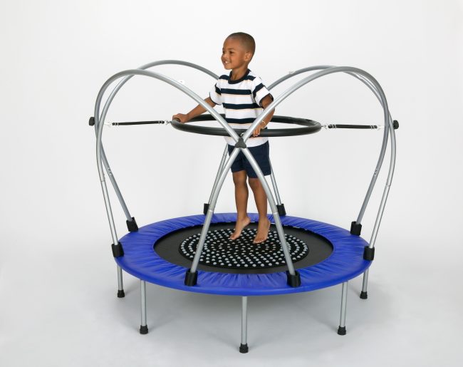 Youth on Funtek therapeutic Trampoline
